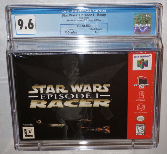 Star Wars Episode I Racer (Nintendo 64 N64) CGC 9.6 A++ NEW Sealed