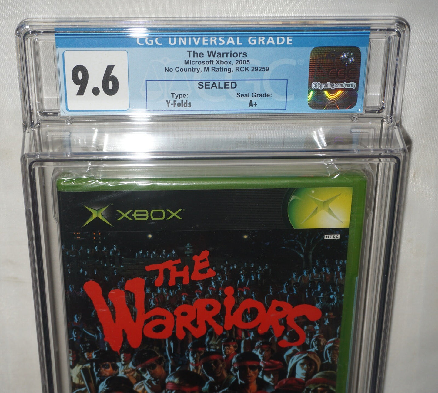 The Warriors (Microsoft Xbox) CGC 9.6 A+ NEW Sealed