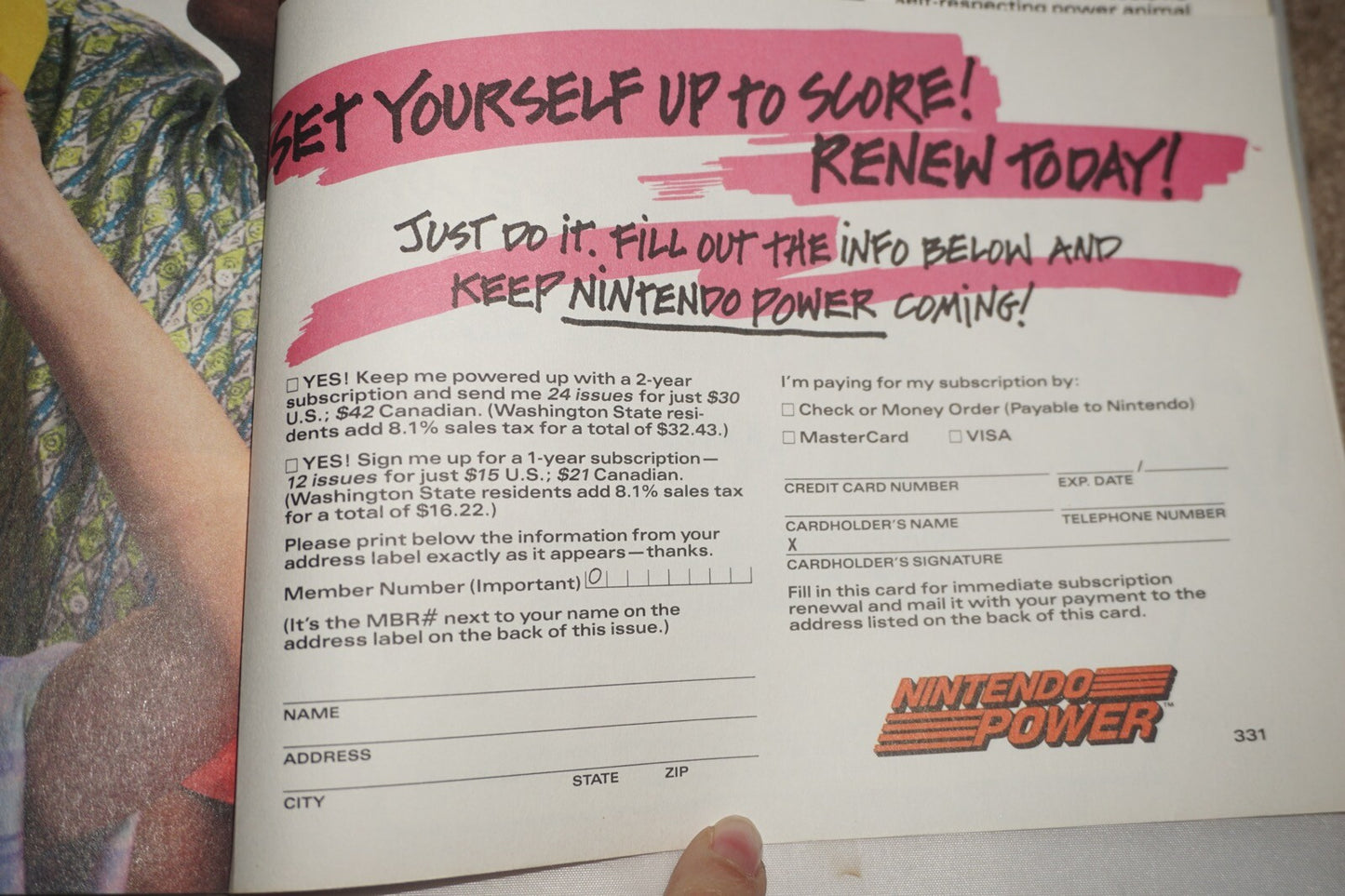 Sg2/Np15 Ninja Gaiden II 2 15 Nintendo Power Magazine #7 Poster