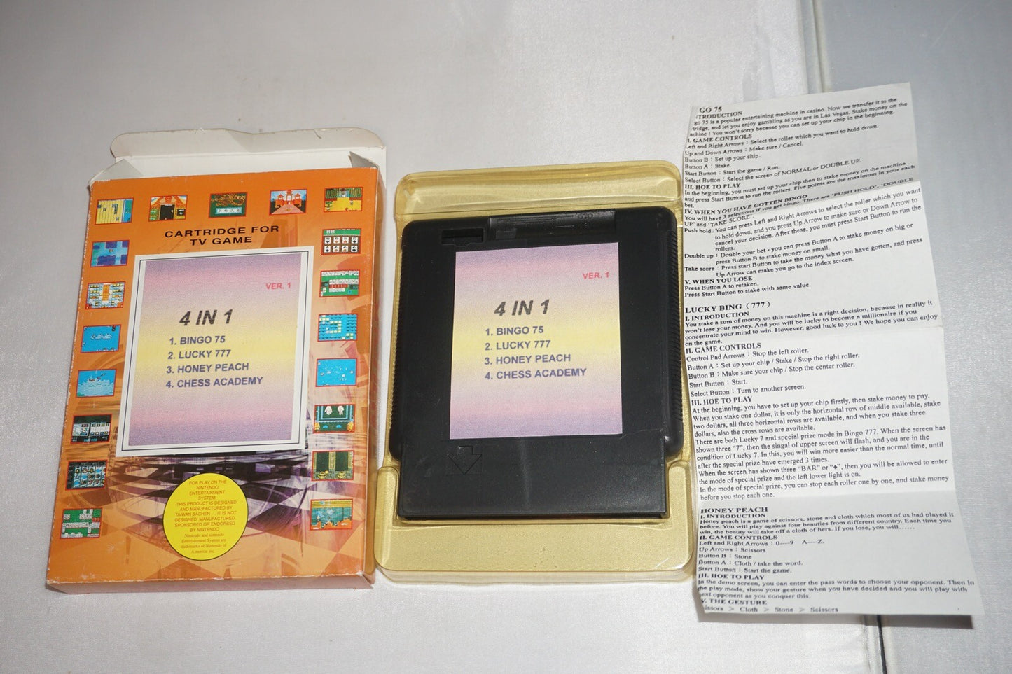 Sachen 4 In 1 (Nintendo NES) Complete in Box CIB