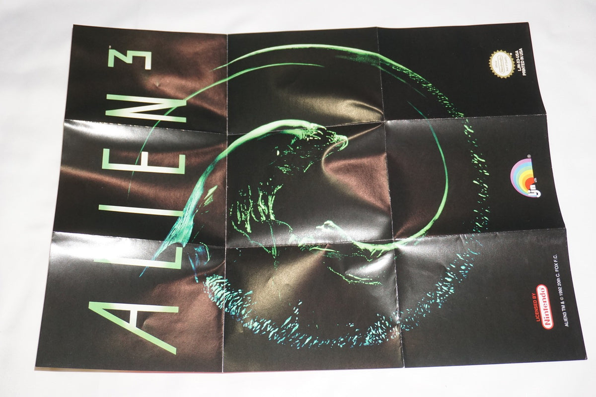 Alien 3 (Nintendo NES) Complete w/ Reg Poster CIB