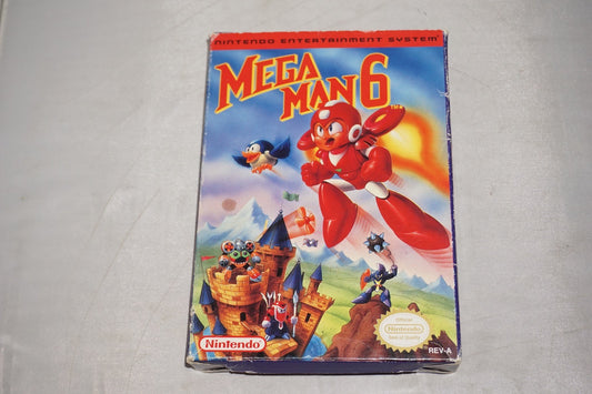 Mega Man 6 (Nintendo NES) Complete in Box w/ Reg Card CIB