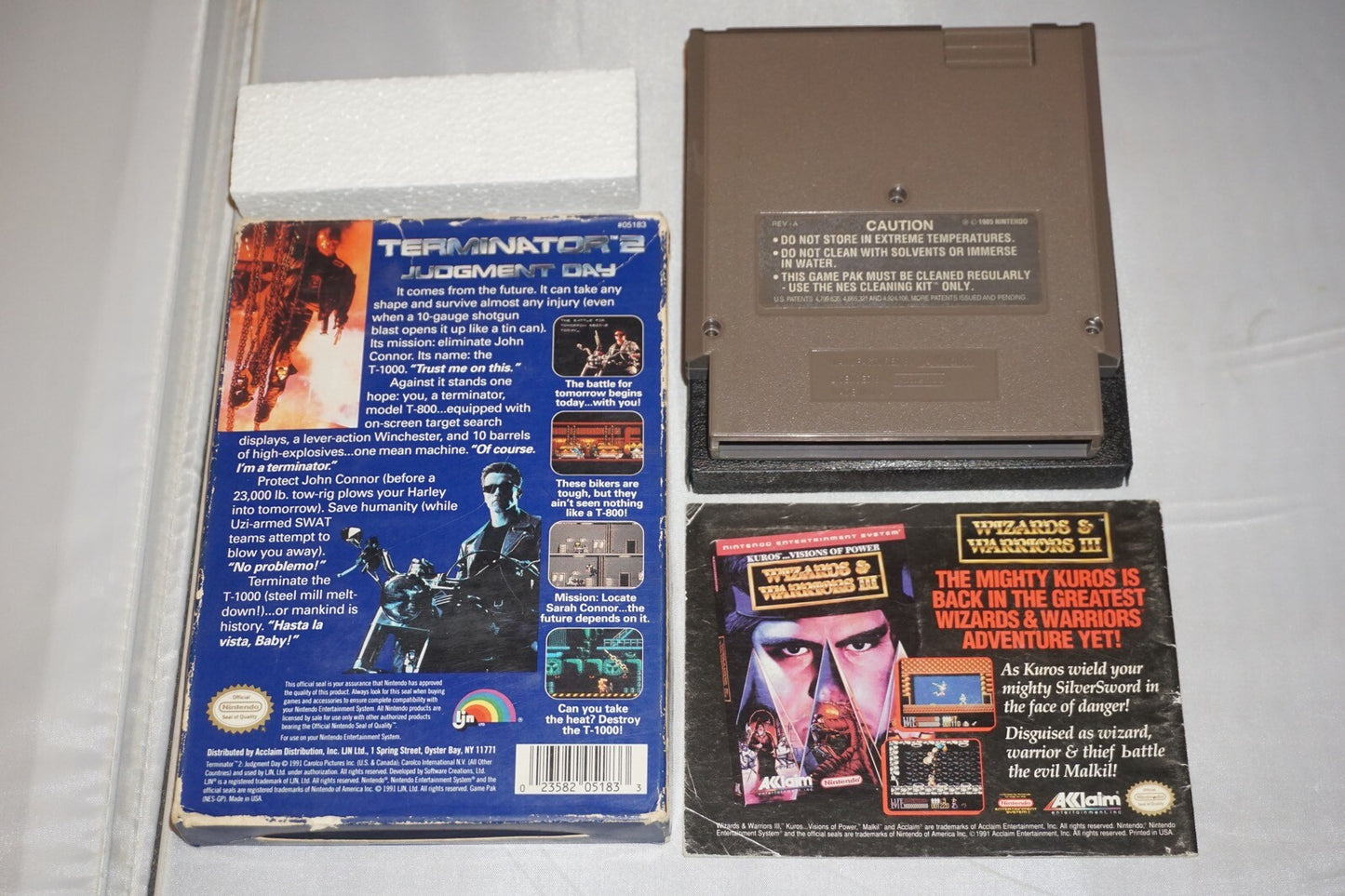 T2 Judgment Day Terminator 2 (Nintendo NES) Complete in Box CIB
