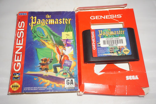 Pagemaster (Sega Genesis) with Box No Manual