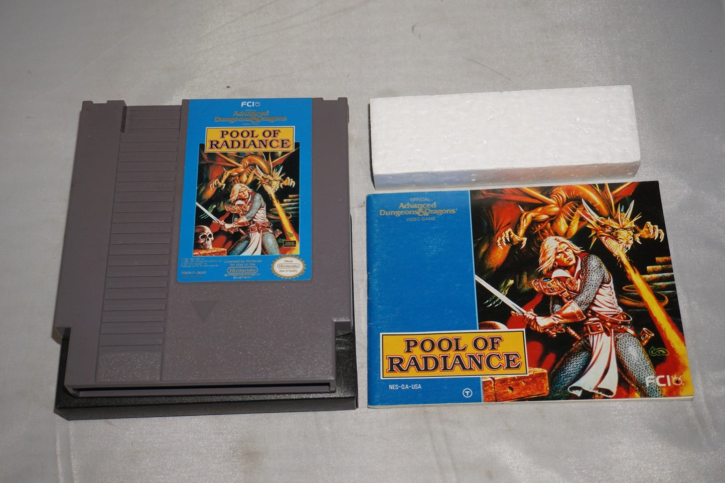 Advanced Dungeons & Dragons Pool of Radiance (Nintendo NES) Complete in Box CIB