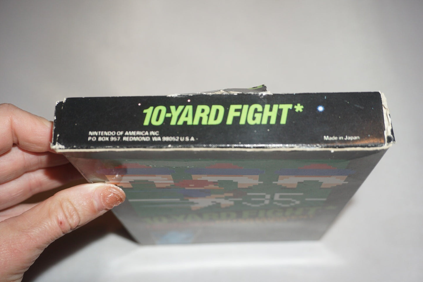 10 Yard Fight HANGTAB No Code (Nintendo NES) Complete in Box CIB #2