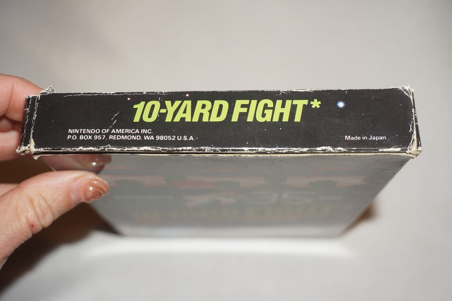 10 Yard Fight HANGTAB (Nintendo NES) Complete in Box CIB #1