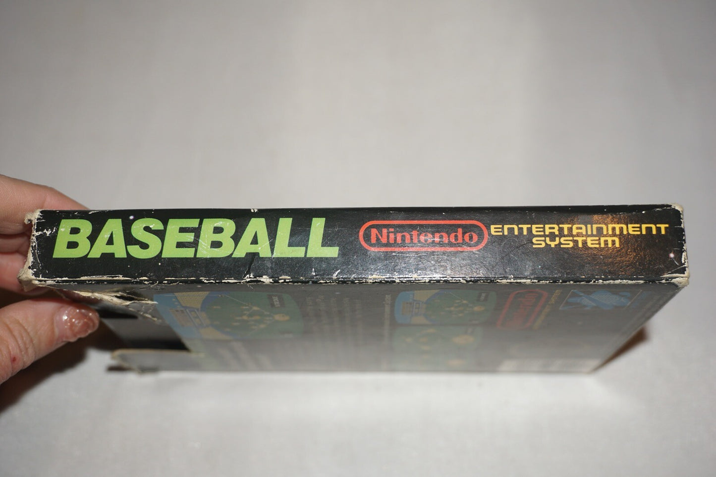 Baseball HANGTAB (Nintendo NES) Complete in Box CIB #4