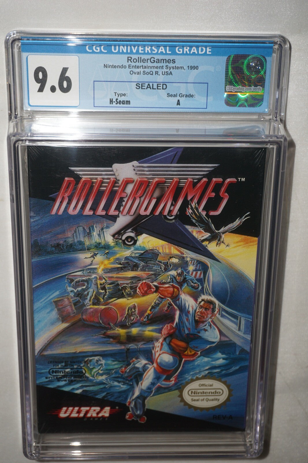 Rollergames (Nintendo NES) CGC 9.6 A NEW Sealed