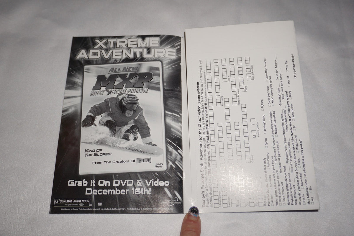 Disney Extreme Skate Adventure (Microsoft Xbox) Complete w/ Reg Card