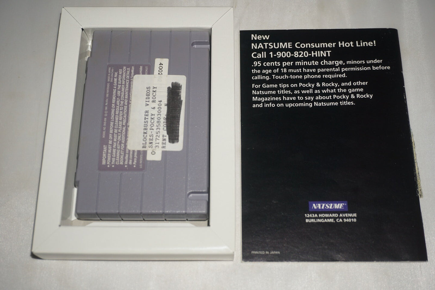 Pocky & Rocky 1 (Super Nintendo SNES) Complete in Box CIB