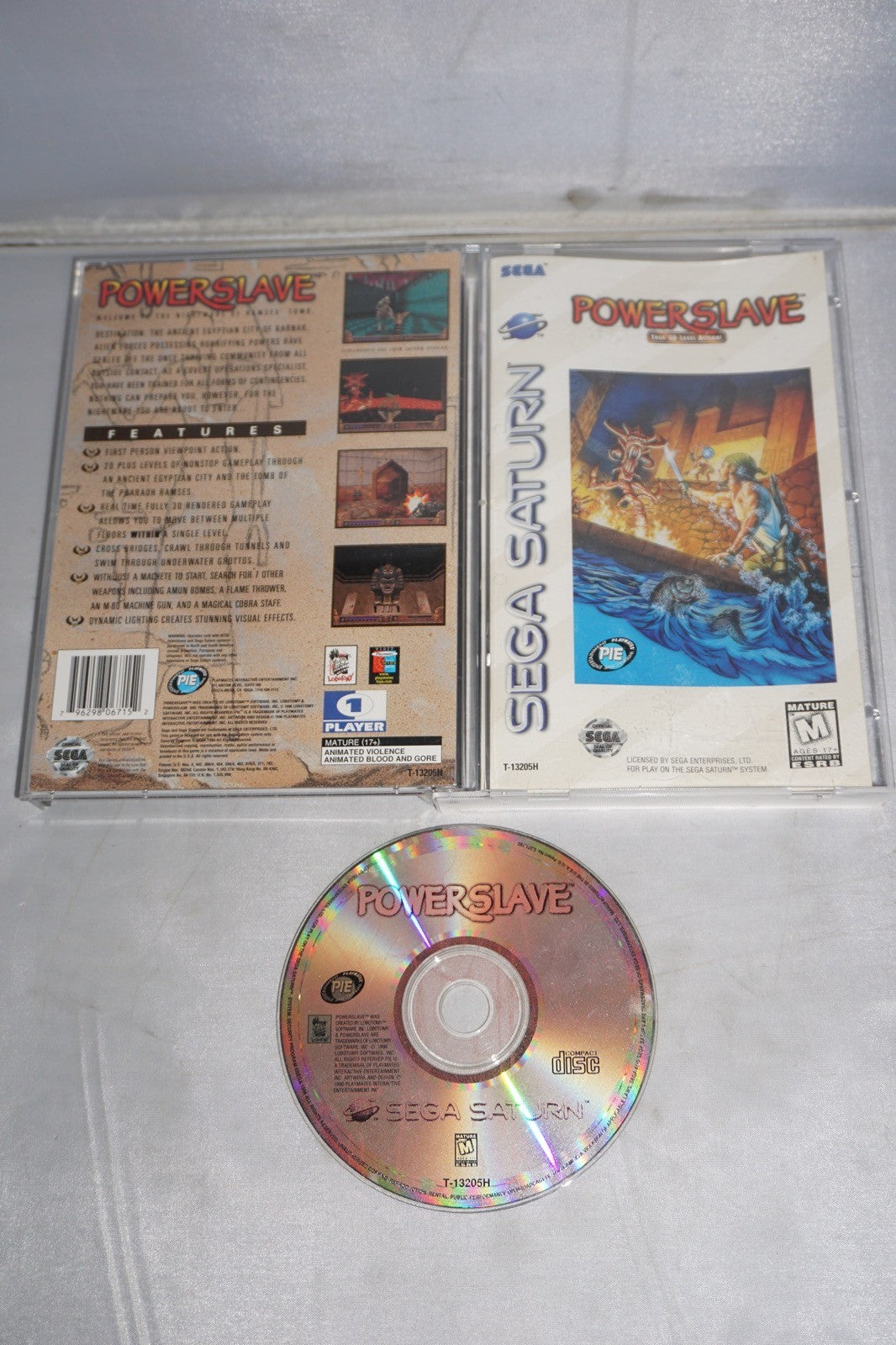 Powerslave (Sega Saturn) Complete w/ Reg Card