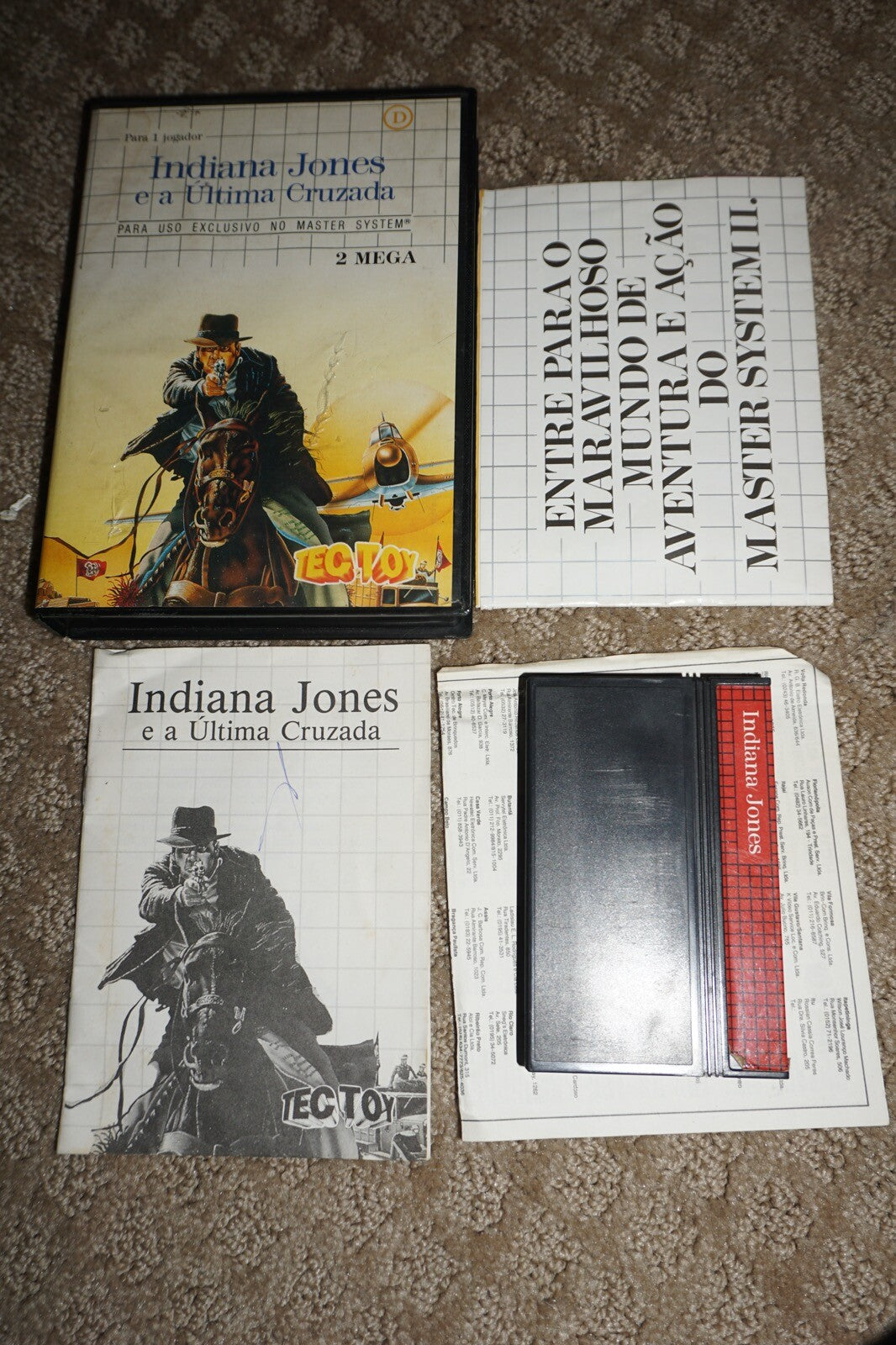 Indiana Jones Last Crusade Cruzada (Sega Master System SMS) Complete TEC TOY