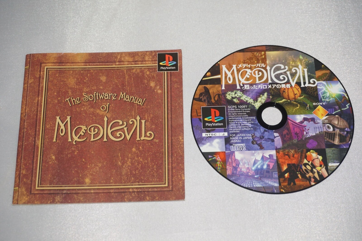 Medievil (Sony Playstation 1 ps1) w/ Manual JAPAN