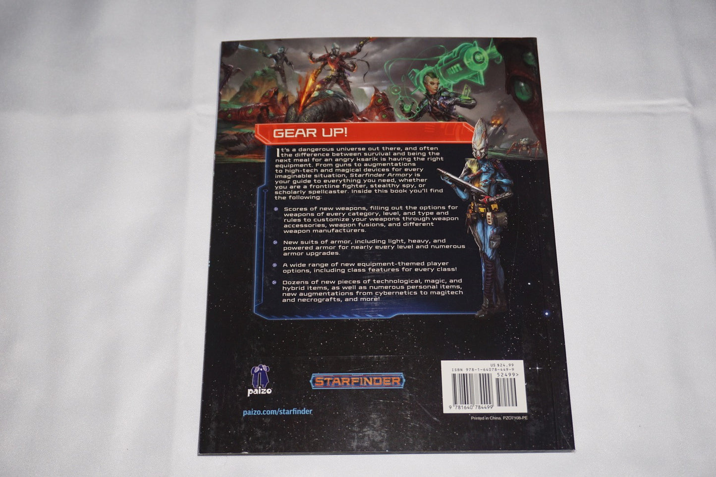 Armory Pocket Paperback Book Starfinder NEW