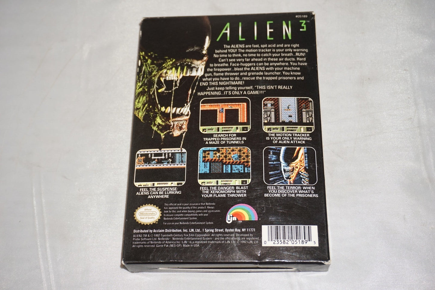 Alien 3 (Nintendo NES) Complete in Box w/ Reg Poster CIB Near Mint