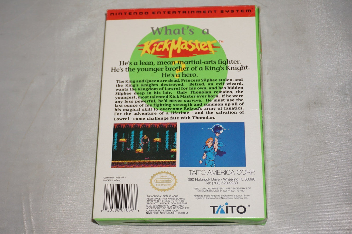 Kickmaster (Nintendo NES) Complete in Box CIB