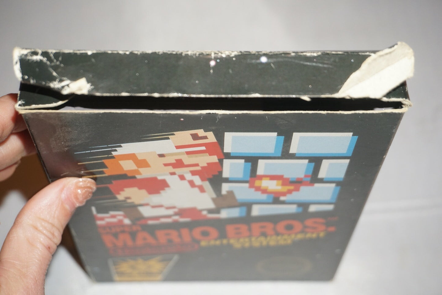 Super Mario Bros HANGTAB (Nintendo NES) Complete in Box CIB #3