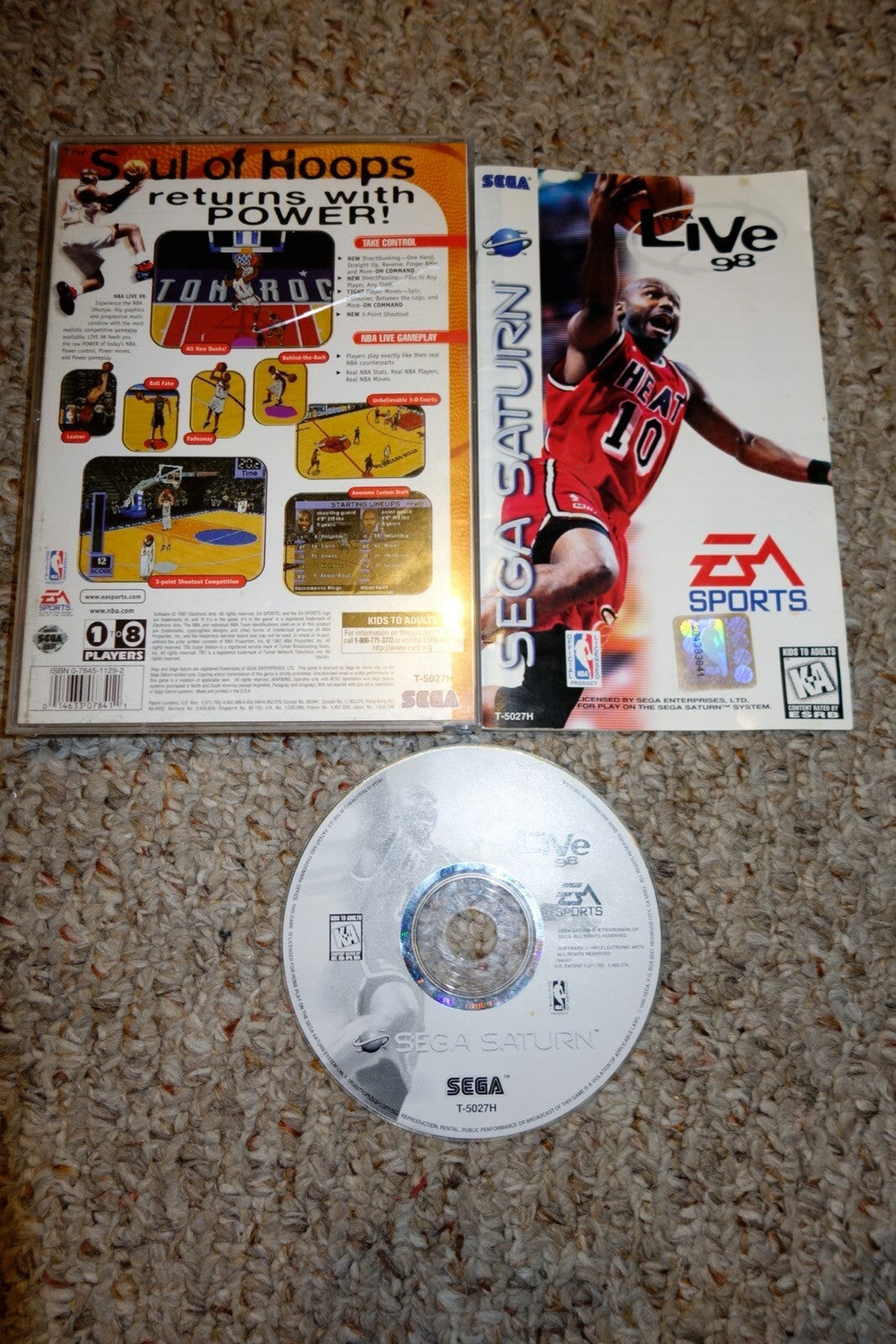 NBA Live 98 (Sega Saturn, 1998) Complete