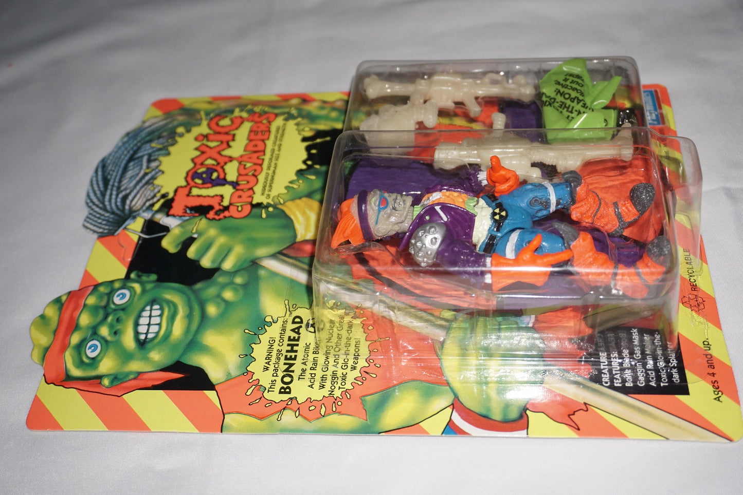 Toxic Crusaders Bonehead Playmates 1991 NEW Sealed Unpunched