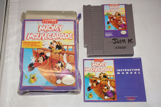 Mickey Mousecapade Oval (Nintendo NES) Complete in Box CIB #2