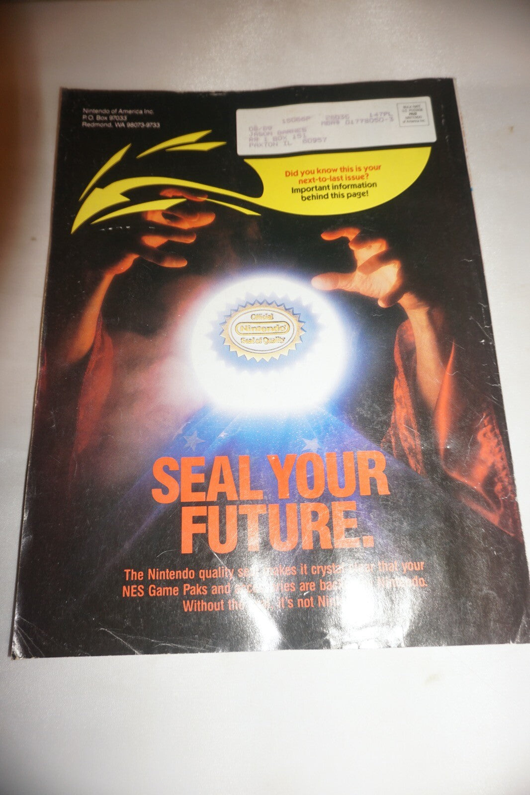 May/June 1989 TMNT Nintendo Power Magazine #2 Poster