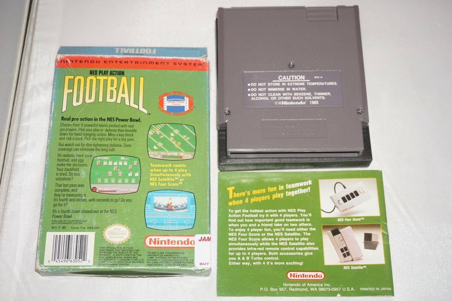 Nes Play Action Football (Nintendo NES) Complete in Box CIB #2
