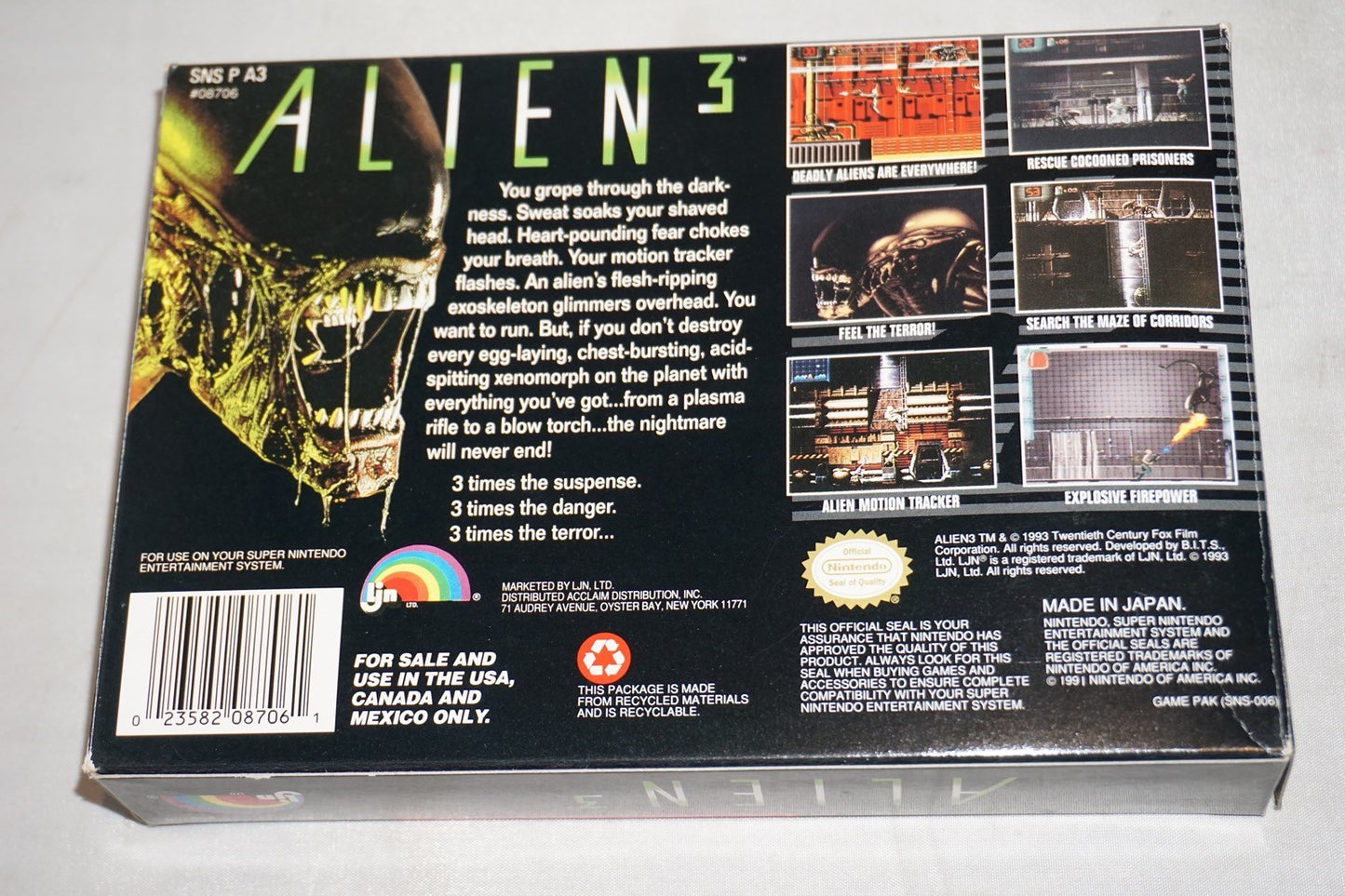 Alien 3 (Super Nintendo SNES) Complete in Box CIB