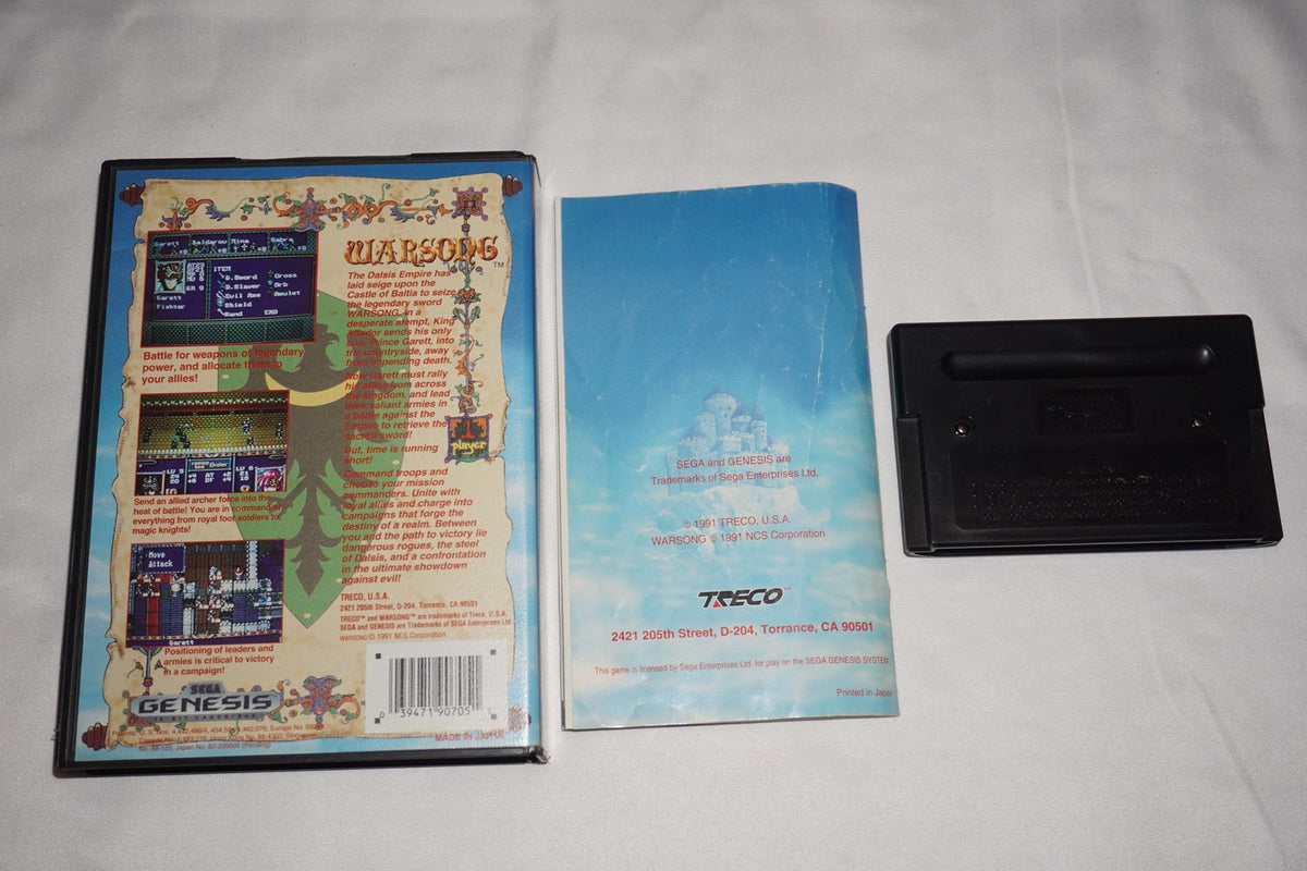 Warsong (Sega Genesis) Complete