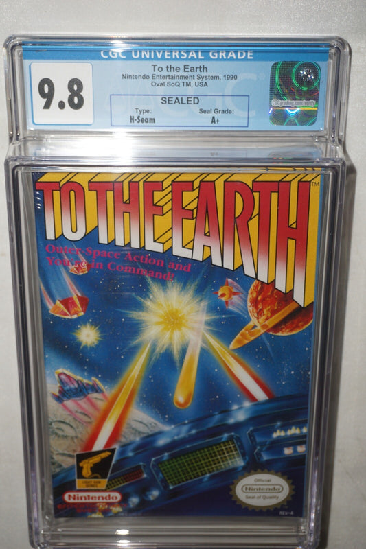 To the Earth (Nintendo NES) CGC 9.8 A+ NEW Sealed