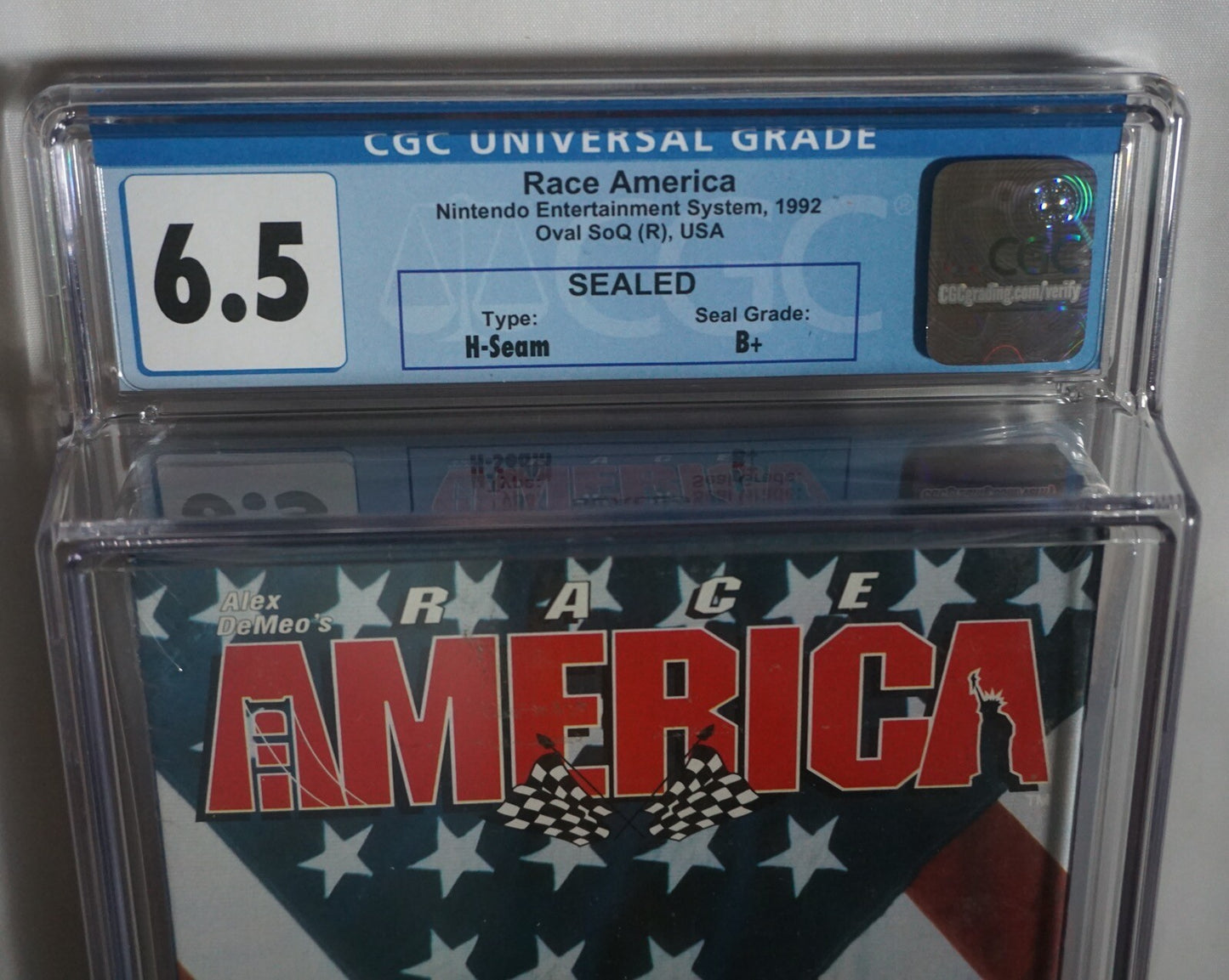 Race America (Nintendo NES) CGC 6.5 B+ NEW Sealed