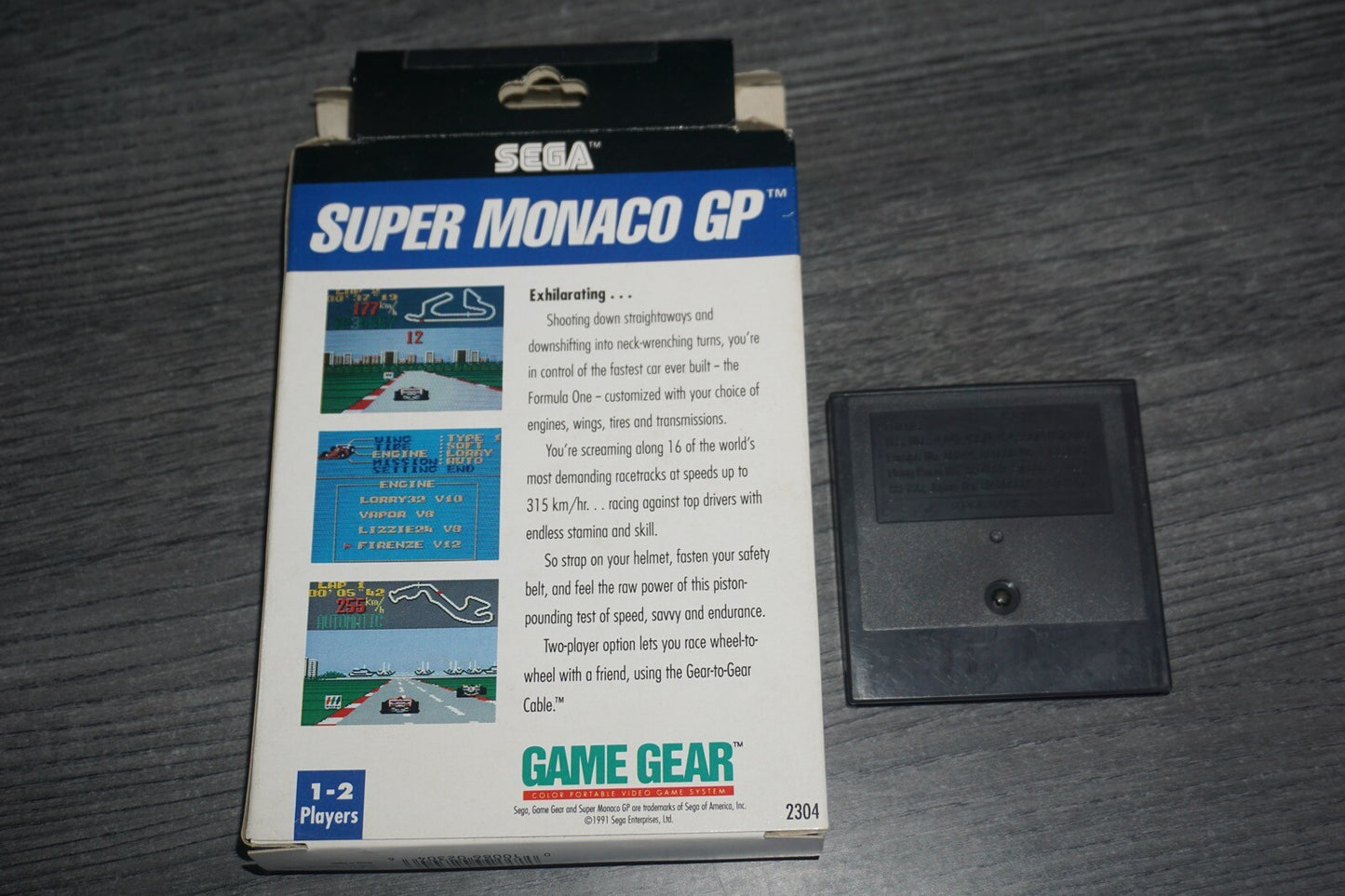 Super Monaco Gp (Sega Game Gear) with Box