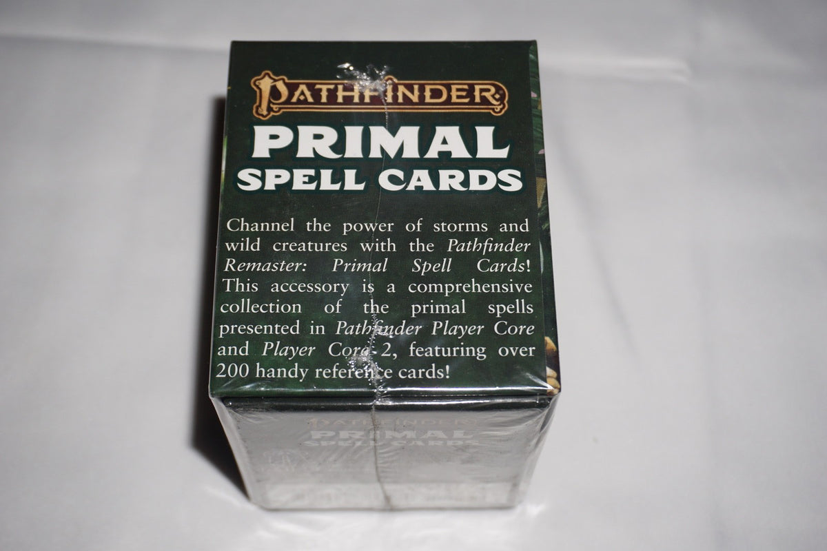 Pathfinder Primal Spell Cards Second Edition Remaster NEW