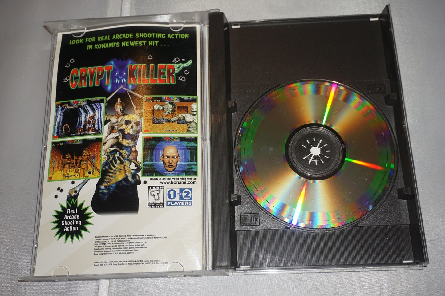 Contra Legacy Of War (Sega Saturn) Complete w/ 3D Glasses