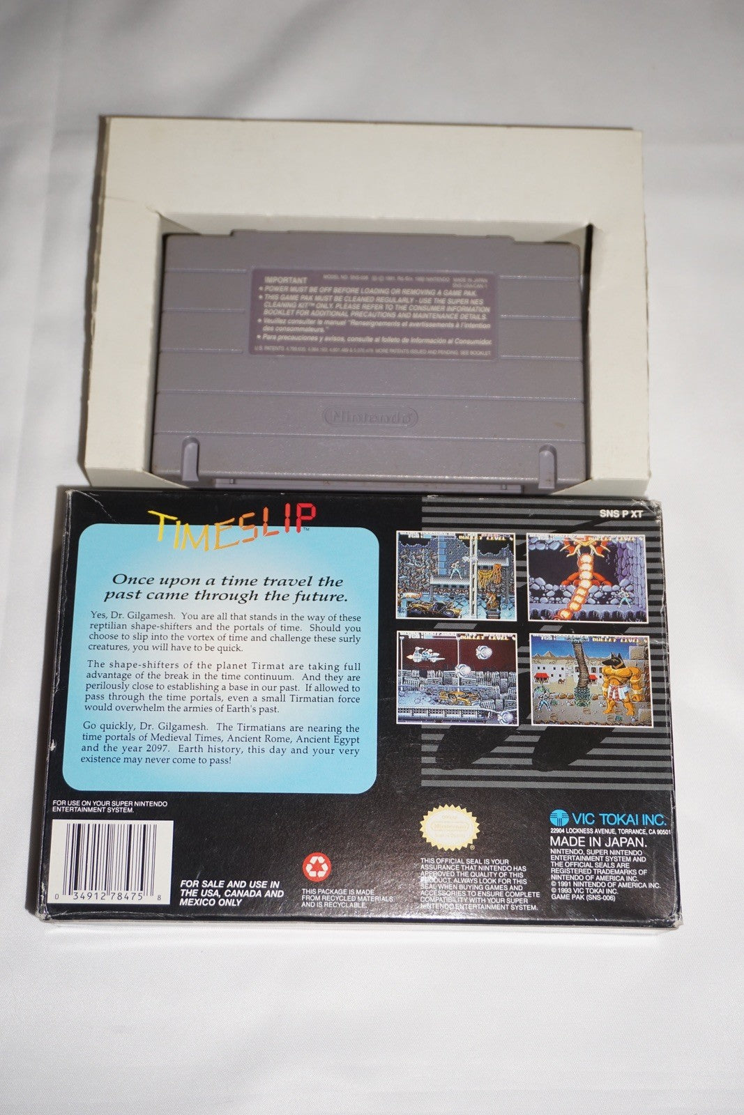 Timeslip (Super Nintendo SNES) with Box No Manual