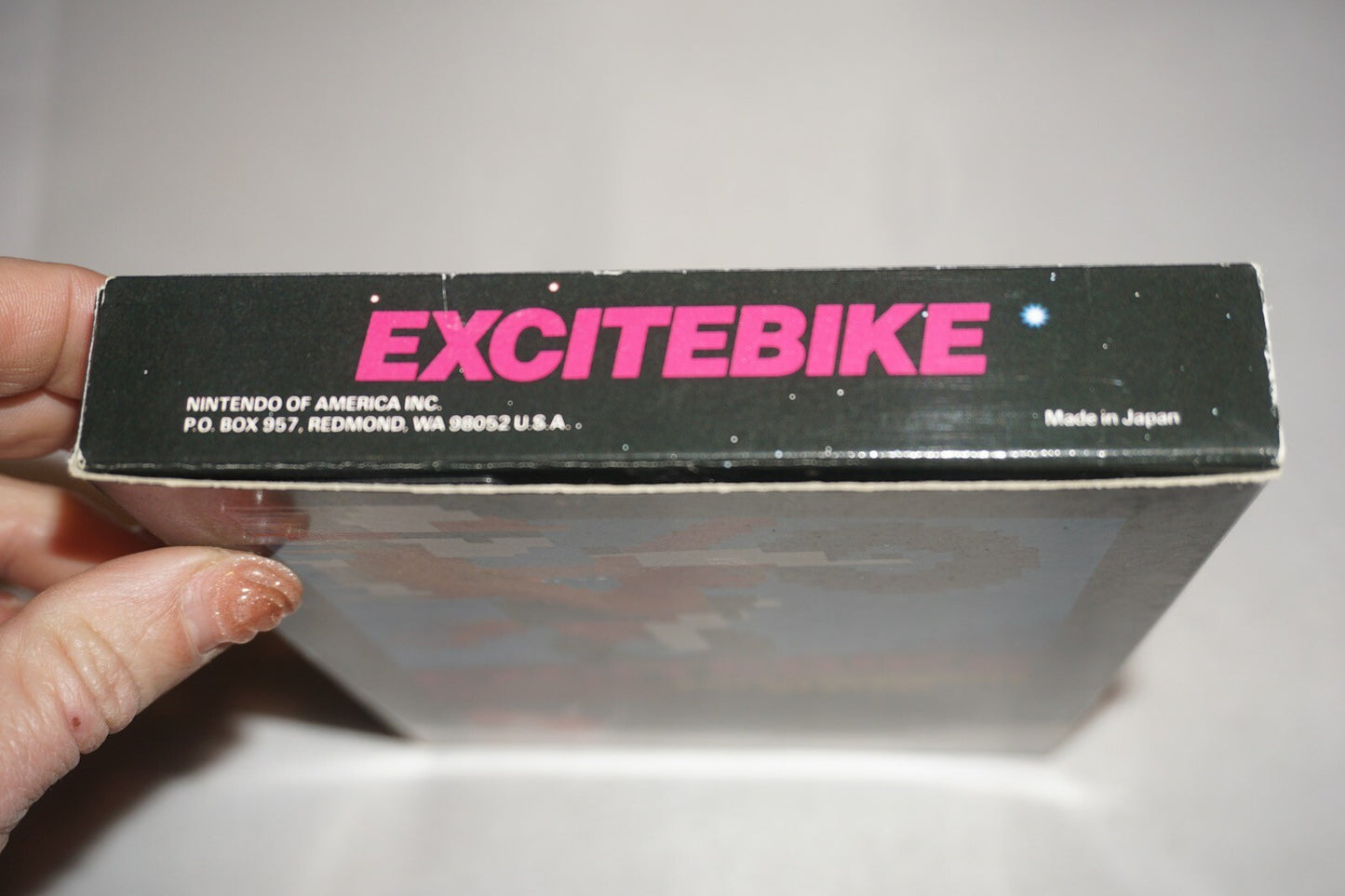 Excitebike HANGTAB Rev A (Nintendo NES) Complete in Box CIB #1