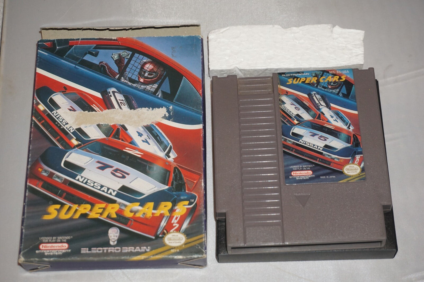 Super Cars (Nintendo NES) with Box