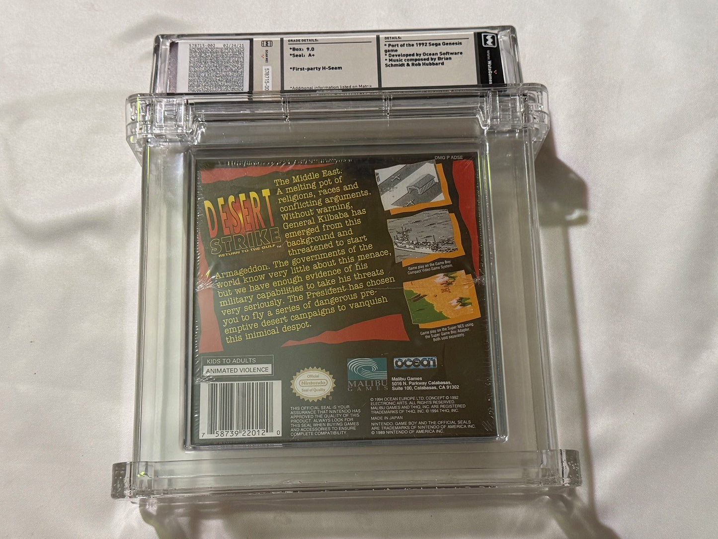 Desert Strike (Nintendo Game Boy Gameboy) NEW Sealed WATA 9.0 A+