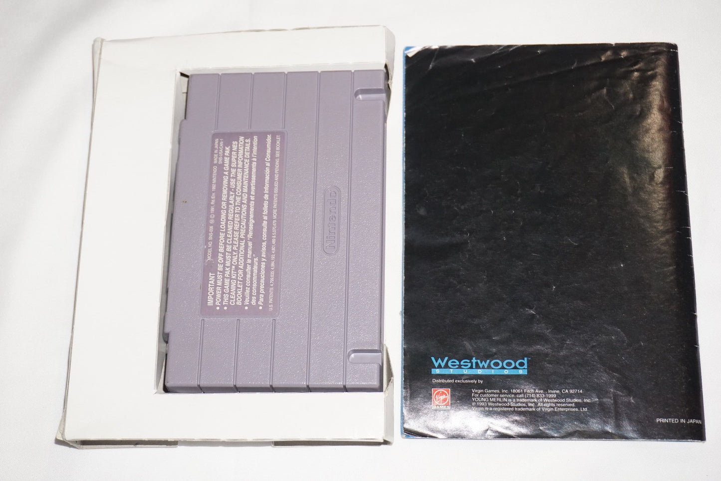 Young Merlin (Super Nintendo SNES) Complete in Box CIB