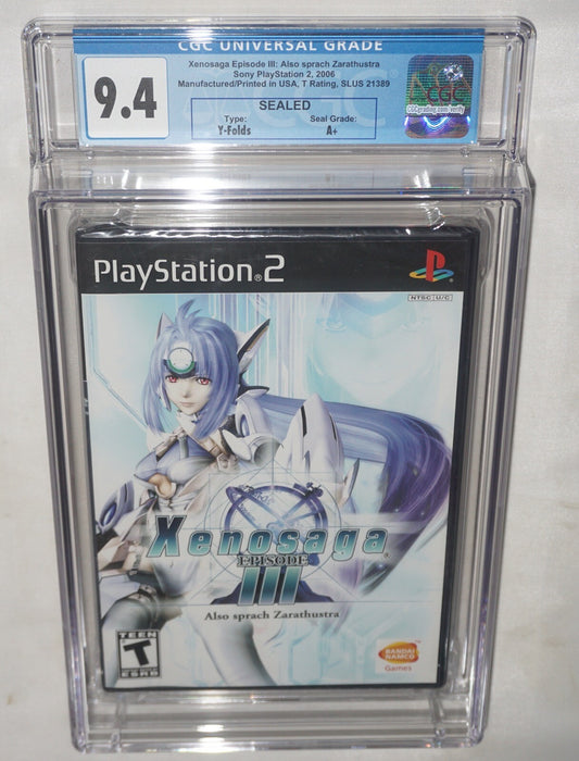Xenosaga III 3 (Sony Playstation 2 ps2) CGC 9.4 A+ NEW Sealed