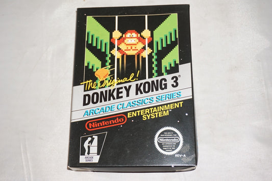 Donkey Kong 3 (Nintendo NES) Complete in Box CIB