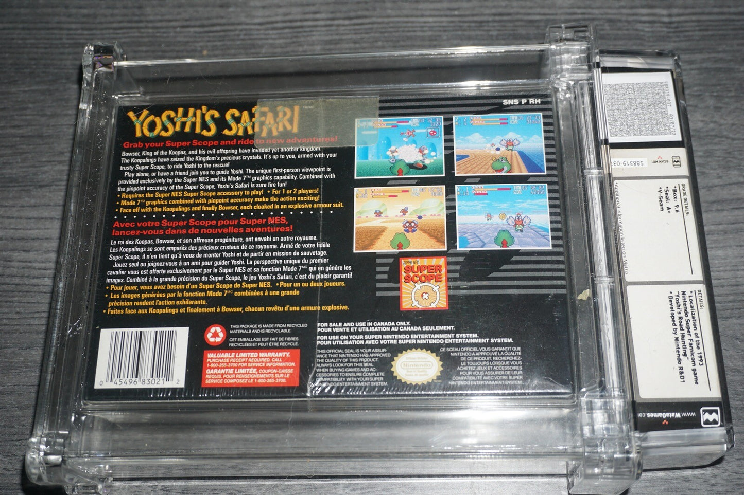 Yoshi's Safari (Super Nintendo SNES) Wata 9.6 A+ NEW Factory Sealed