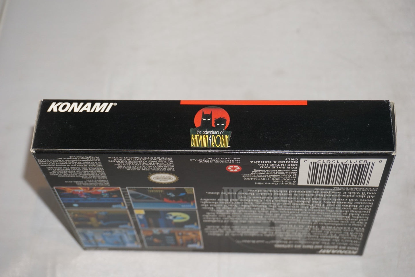 Adventures Of Batman & Robin (Super Nintendo SNES) with Box No Manual
