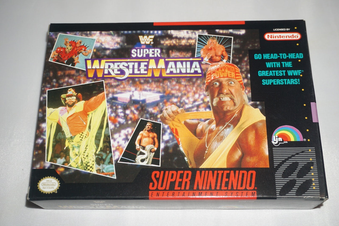 WWF Super Wrestlemania MIJ (Super Nintendo SNES) Complete in Box CIB NEAR MINT