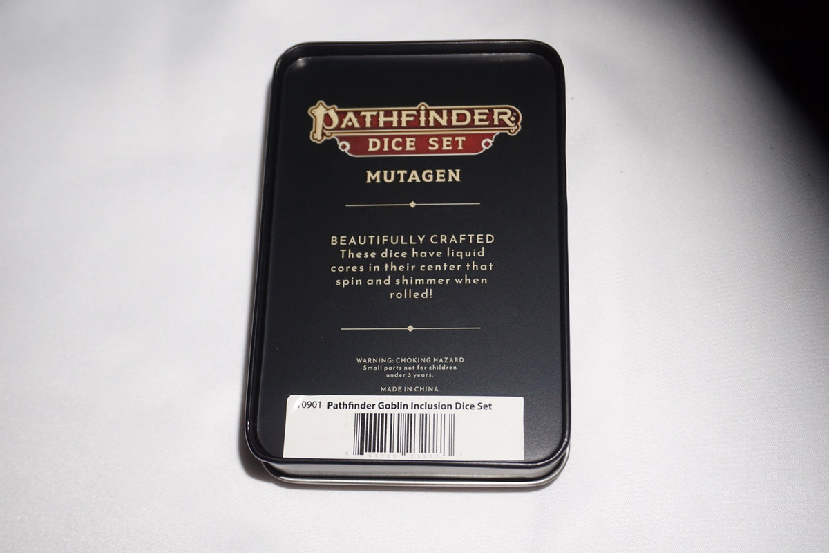 Pathfinder Mutagen Goblin Inclusion Dice Set NEW Sealed