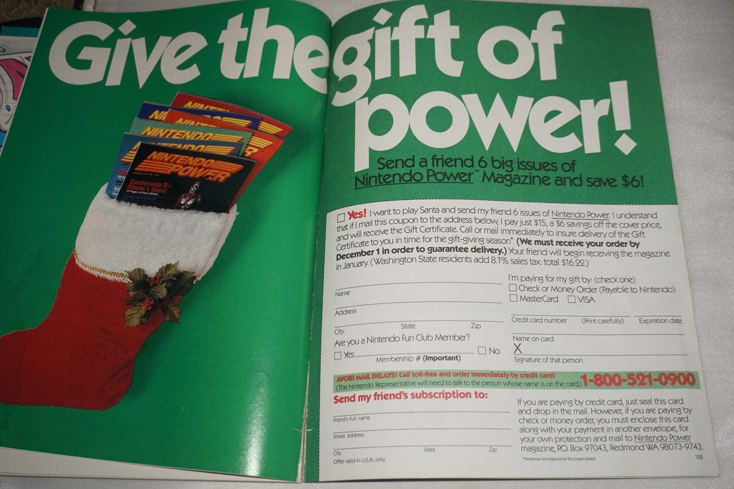 November/December 1988 Track Field II Nintendo Power Magazine #1 Poster
