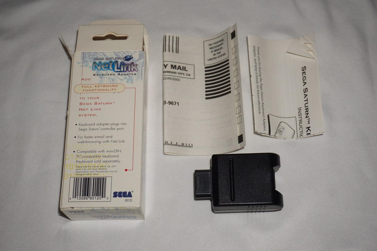 Netlink Keyboard Adapter (Sega Saturn) Complete in Box CIB