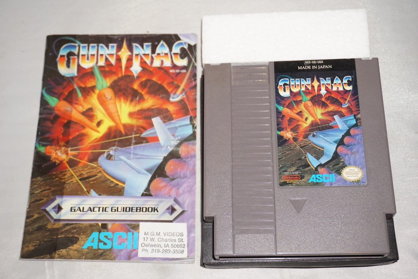 Gun Nac (Nintendo NES) Complete in Box CIB