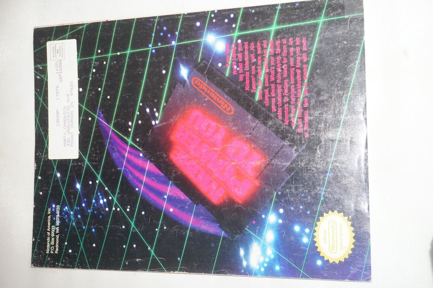 January/February 1989 Zelda II Nintendo Power Magazine #1 Poster