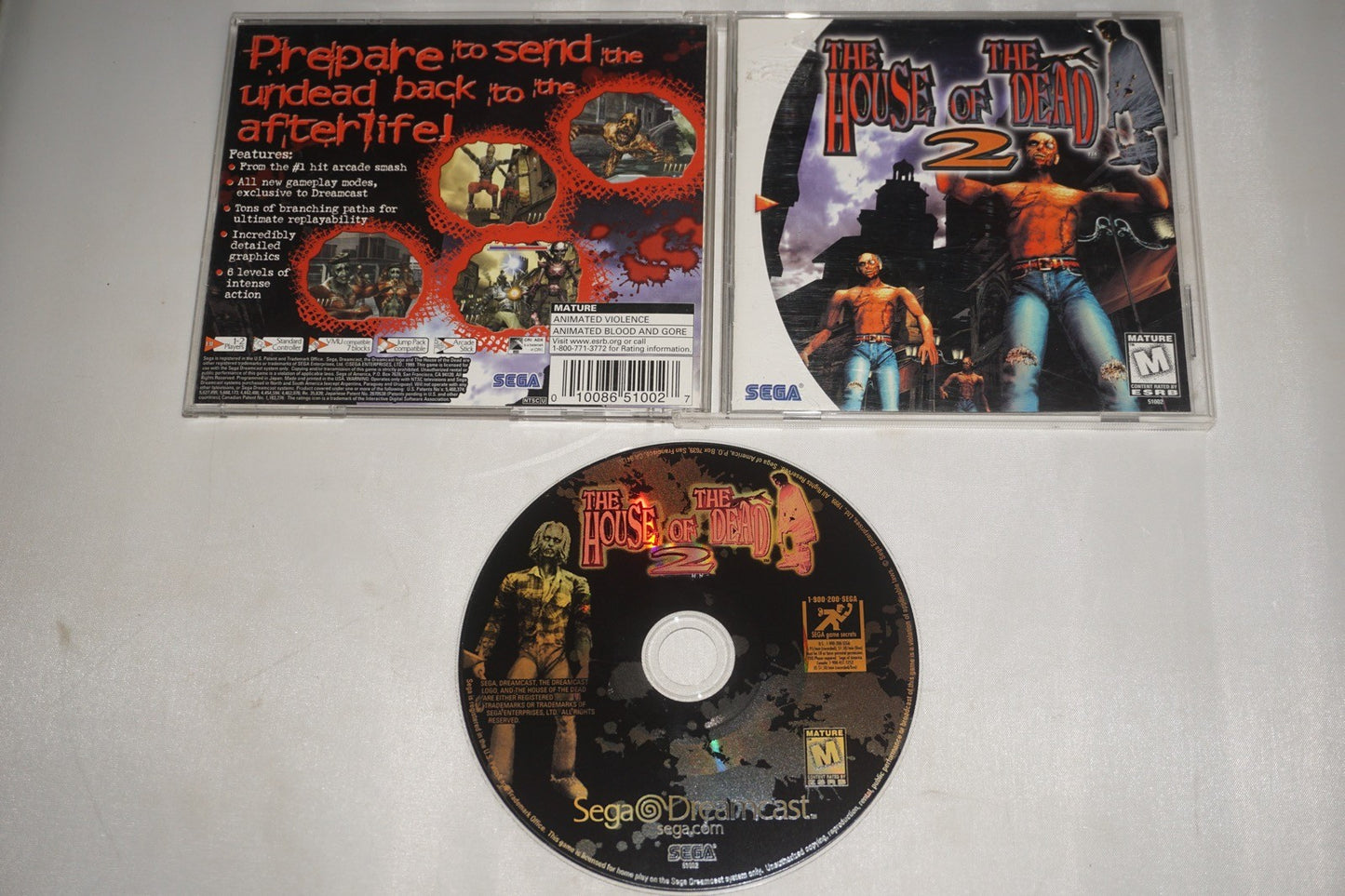 House Of The Dead 2 (Sega Dreamcast) Complete